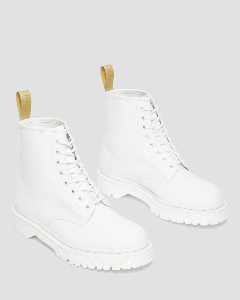 Men's Dr Martens Vegan 1460 Bex Kemble Mono Platform Boots White | AU 565ZUT